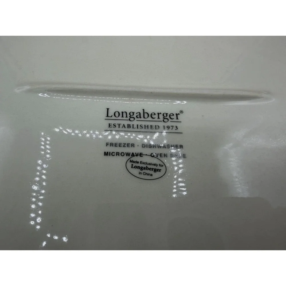 Longaberger Nature's Garland Pottery Platter 🍃🍽️ NIB –New in Box Serving Piece
